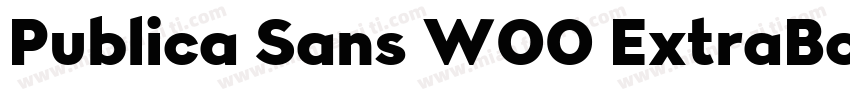 Publica Sans W00 ExtraBold字体转换